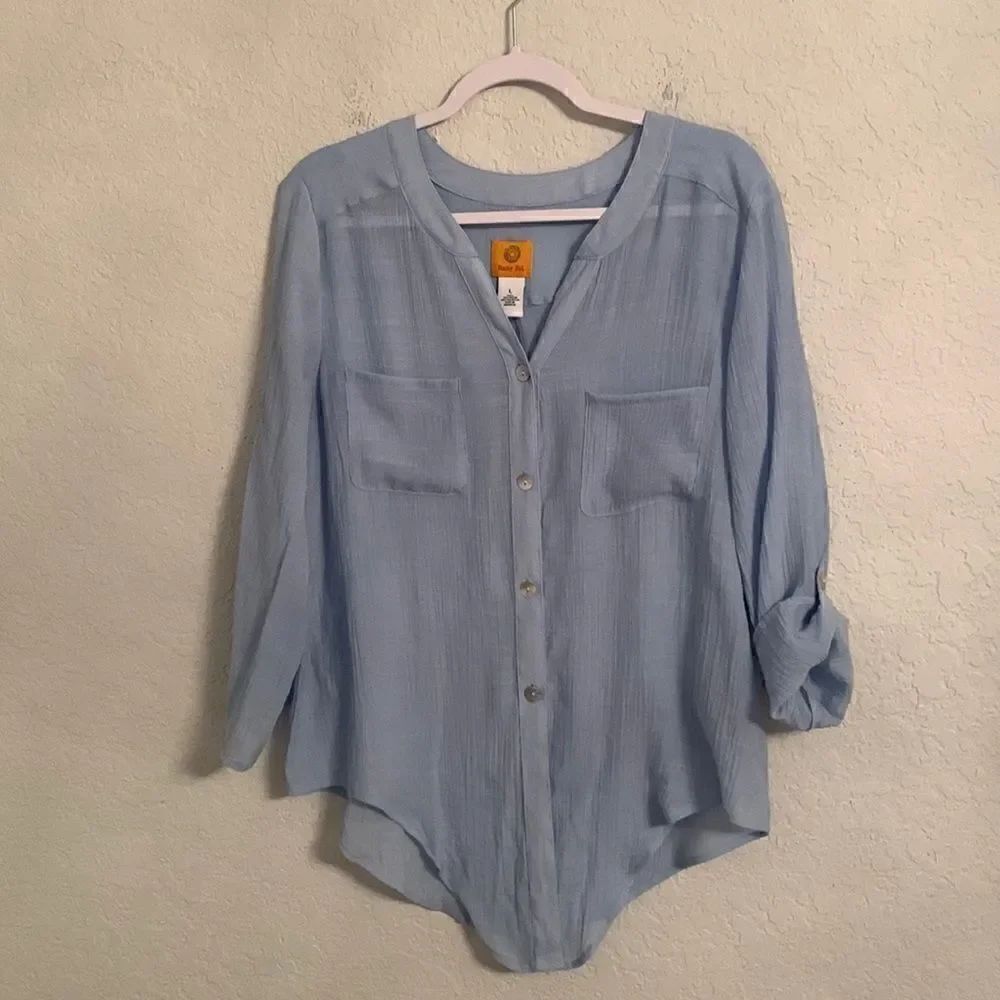 Ruby RD Women’s V- Neck Shirt Top Tunic Size L